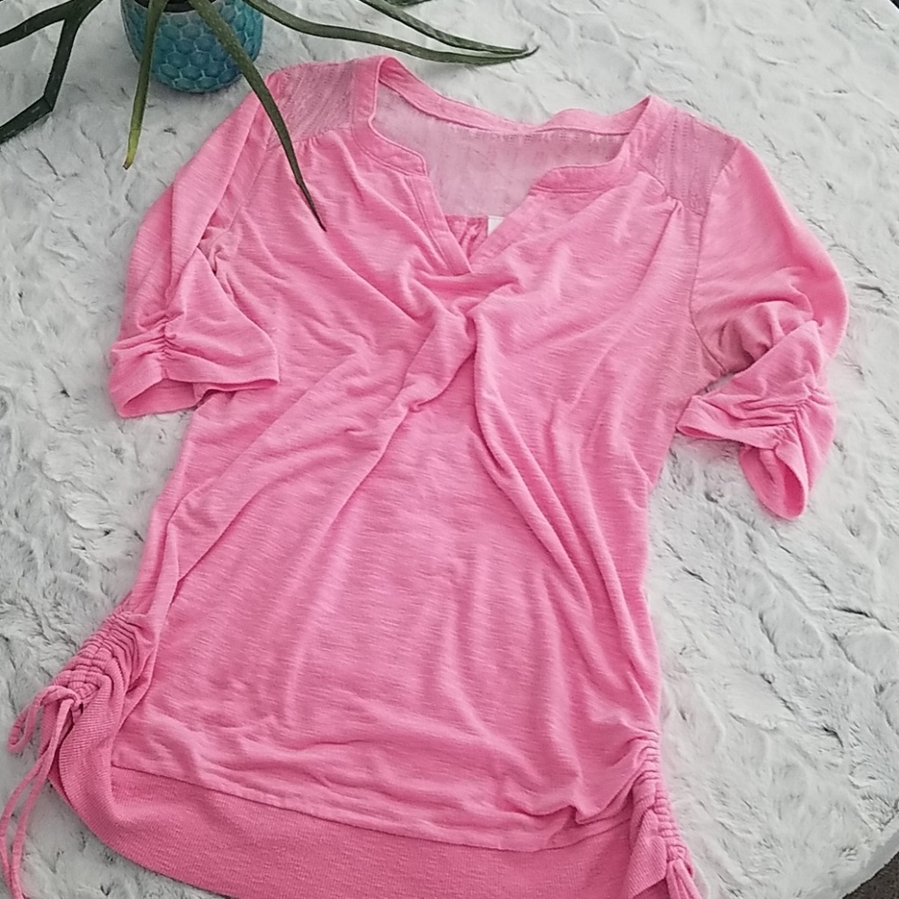 No Boundaries Lace Yoke S/S Tee